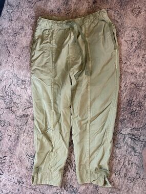 Zara Sage Green Relaxed Cargo Pants